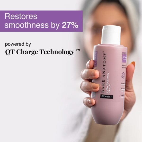 Bare Anatomy Ultra Smoothing Shampoo for Dry and Frizzy Hair | Restores Smoothing & Texture by 27%